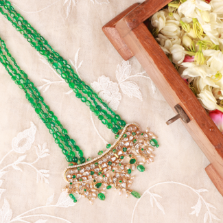 Jardina Polki Necklace - Indraja fine Jewels