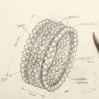 Kankan Polki Bangles - Indraja Fine Jewels