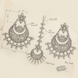 Rati Chandbali - Indraja Fine Jewels
