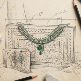 Rosecut Emerald - Indraja Fine Jewels