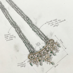 Jardina Polki Necklace Sketch - Indraja fine Jewels