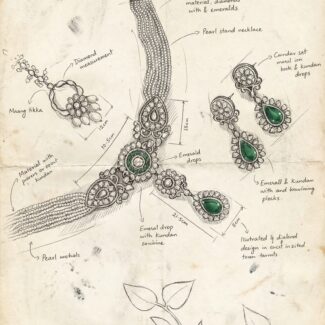 Arundhati Polki Sketch - Indraja Fine Jewels