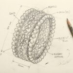 Kankan Polki Bangle Sketch