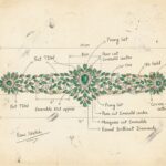 Niharika Bracelet Sketch - Indraja Fine Jewels