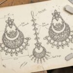 Rati Chandbali Sketch - Indraja Fine Jewels
