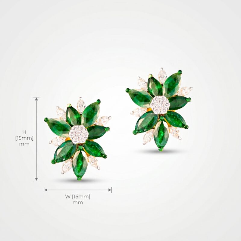 Ethereal Leaf - Earrings - Indraja Fine Jewels