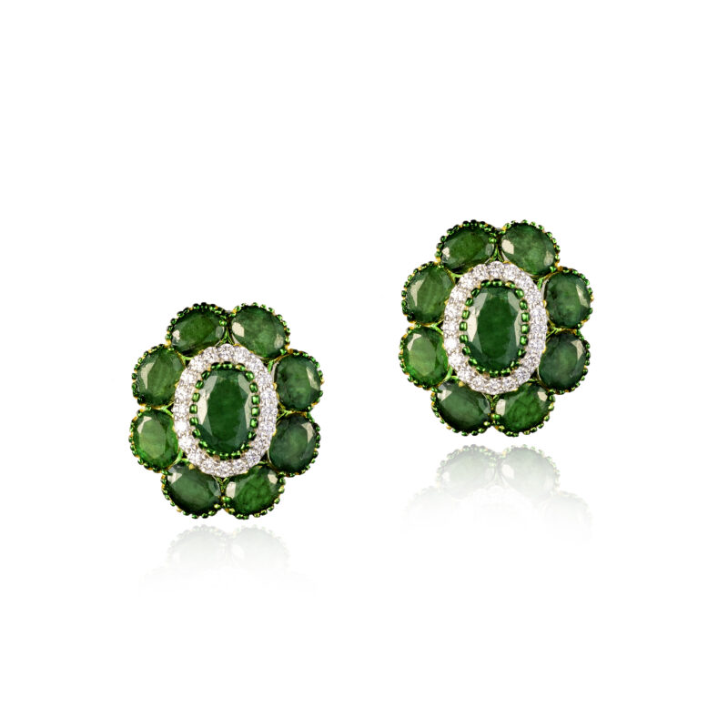 Aurora Zephyr - Celestial Blooms - Earrings - Indraja Fine Jewels | Mumbai