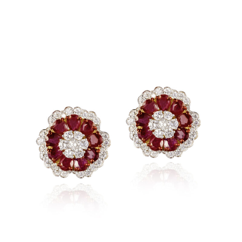 Scarlet Star - Earrings - Indraja Fine Jewels