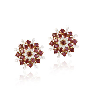 Flame Petal - Earrings - Indraja Fine Jewels