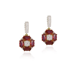 Ruby Ember - Earrings - Indraja Fine Jewels