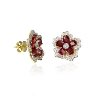 Phoenix Blossom - Earrings - Indraja Fine Jewels