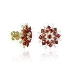 Flame Petal - Earrings - Indraja Fine Jewels