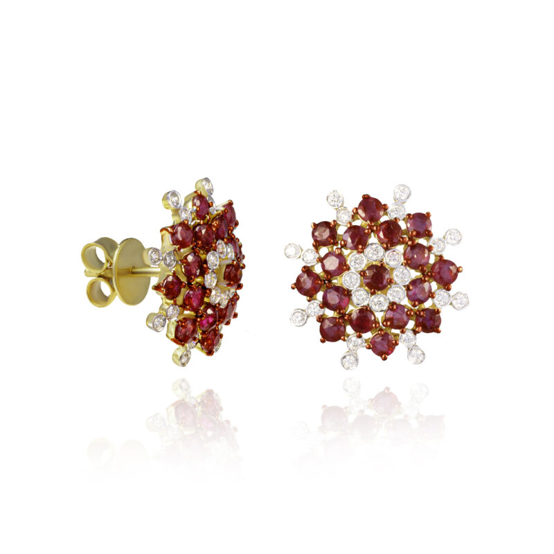 Flame Petal - Earrings - Indraja Fine Jewels