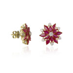 Crimson Dawn - Earrings - Indraja Fine Jewels