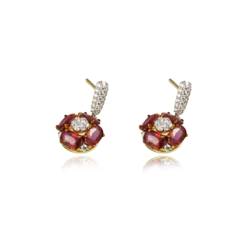 Ruby Ember - Earrings - Indraja Fine Jewels