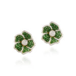 Emerald Haven - Celestial Blooms - Earrings - Indraja Fine Jewels | Mumbai