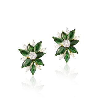 Ethereal Leaf - Celestial Blooms - Earrings - Indraja Fine Jewels | Mumbai