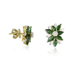 Ethereal Leaf - Celestial Blooms - Earrings - Indraja Fine Jewels | Mumbai