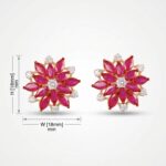 Crimson Dawn - Earrings - Indraja Fine Jewels