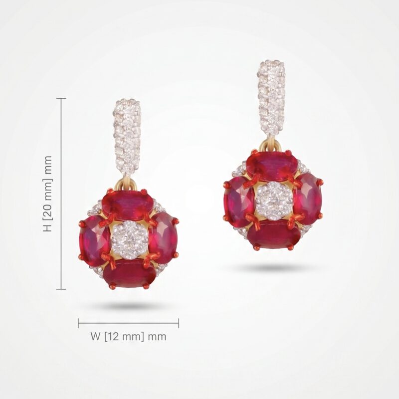 Ruby Ember - Earrings - Indraja Fine Jewels