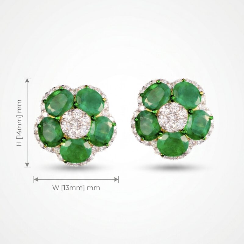 Verdant Twilight - Earrings - Indraja Fine Jewels