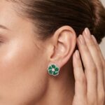 Verdant Twilight - Celestial Blooms - Earrings - Indraja Fine Jewels | Mumbai