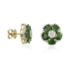 Verdant Twilight - Celestial Blooms - Earrings - Indraja Fine Jewels | Mumbai