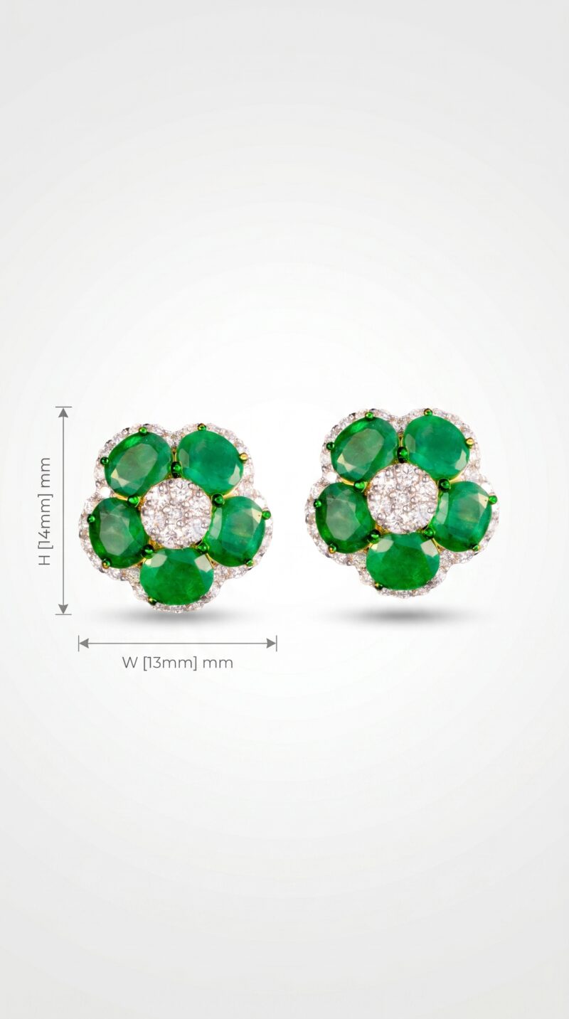 Verdant Twilight - Earrings - Indraja Fine Jewels