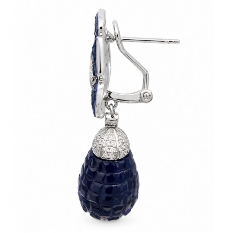 Abha Foral Drop Earrings - Indraja Fine Jewels - Mumbai