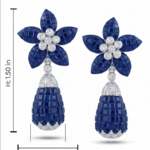 Abha Foral Drop Earrings - Indraja Fine Jewels - Mumbai
