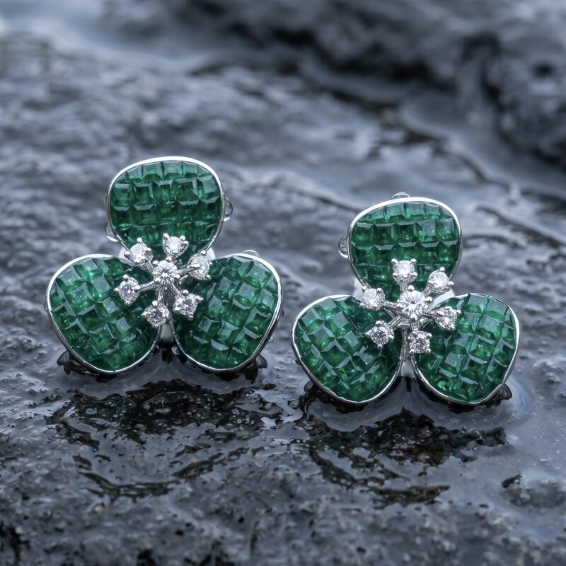 Taral Contemporary Earrings - 925 Sterling Silver - Indraja Fine Jewels - Mumbai