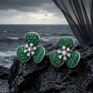Taral Contemporary Earrings - 925 Sterling Silver - Indraja Fine Jewels - Mumbai