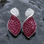 Lehar Wave Earrings - 925 Sterling Silver - Indraja Fine Jewels - Mumbai