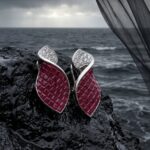 Lehar Wave Earrings - 925 Sterling Silver - Indraja Fine Jewels - Mumbai
