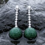 Vrisa Rain Drop Earrings - 925 Sterling Silver - Indraja Fine Jewels - Mumbai