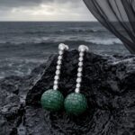 Vrisa Rain Drop Earrings - 925 Sterling Silver - Indraja Fine Jewels - Mumbai