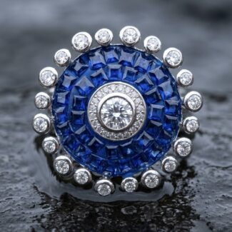 Diya Floral Ring - 925 Sterling Silver - Indraja Fine Jewels - Mumbai