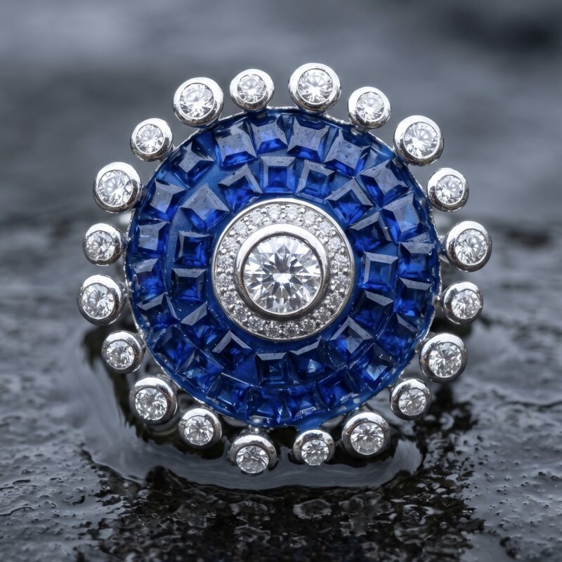 Diya Floral Ring - 925 Sterling Silver - Indraja Fine Jewels - Mumbai