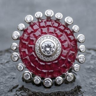 Aanya Floral Ring - 925 Sterling Silver - Indraja Fine Jewels - Mumbai