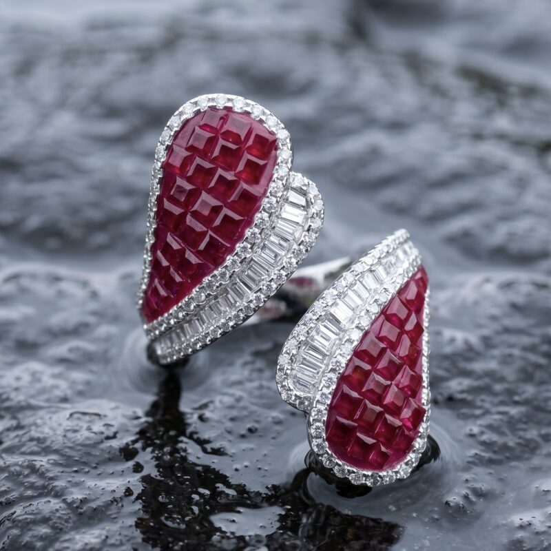 Aadhya Contemporary Ring - 925 Sterling Silver - Indraja Fine Jewels - Mumbai