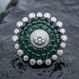Mridu Floral Ring - 925 Sterling Silver - Indraja Fine Jewels - Mumbai