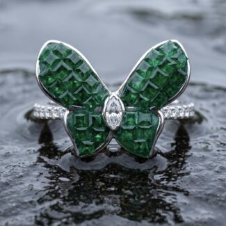 Avni Floral Ring - 925 Sterling Silver - Indraja Fine Jewels - Mumbai