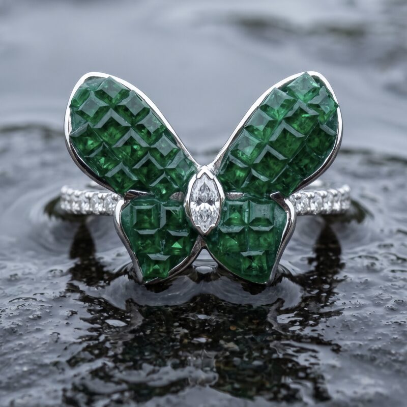 Avni Floral Ring - 925 Sterling Silver - Indraja Fine Jewels - Mumbai