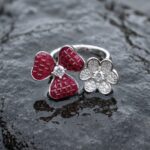 Ritu Floral Ring - 925 Sterling Silver - Indraja Fine Jewels - Mumbai