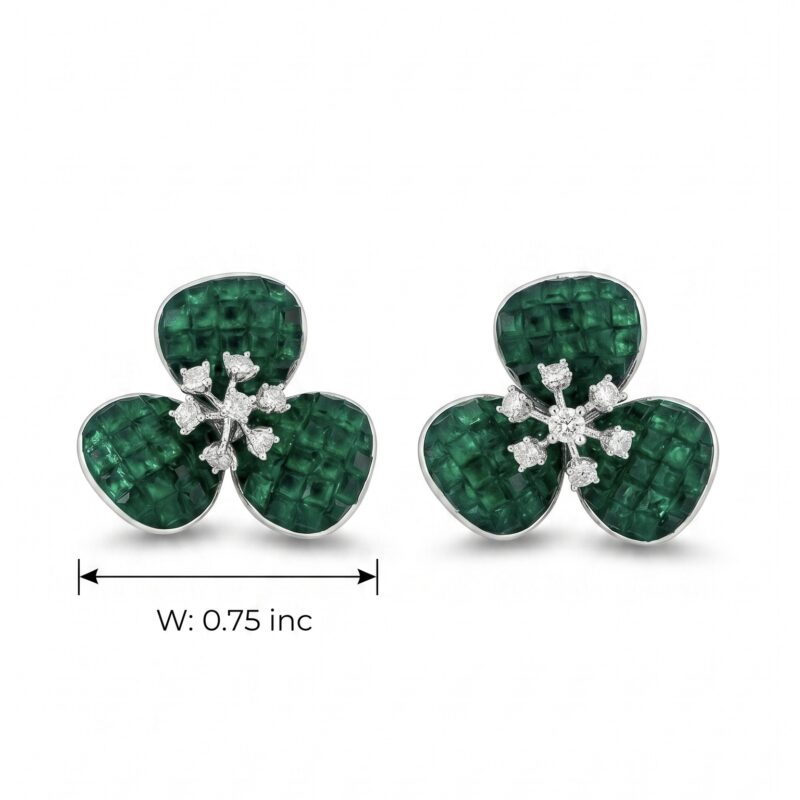 Taral Contemporary Earrings - 925 Sterling Silver - Indraja Fine Jewels - Mumbai