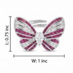 Aroha Butterfly Ring - 925 Sterling Silver - Indraja Fine Jewels - Mumbai