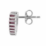 Preya Heart Stud Earrings - 925 Sterling Silver - Indraja Fine Jewels - Mumbai