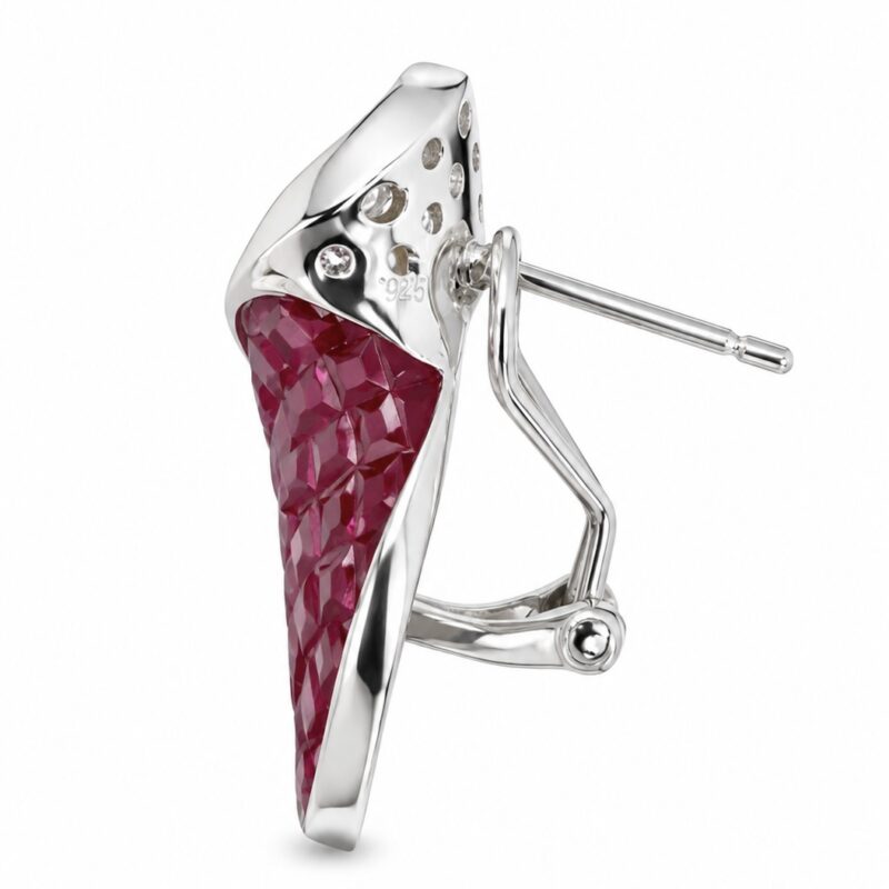 Lehar Wave Earrings - 925 Sterling Silver - Indraja Fine Jewels - Mumbai