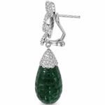 Bindu Floral Drop Earrings - 925 Sterling Silver - Indraja Fine Jewels - Mumbai