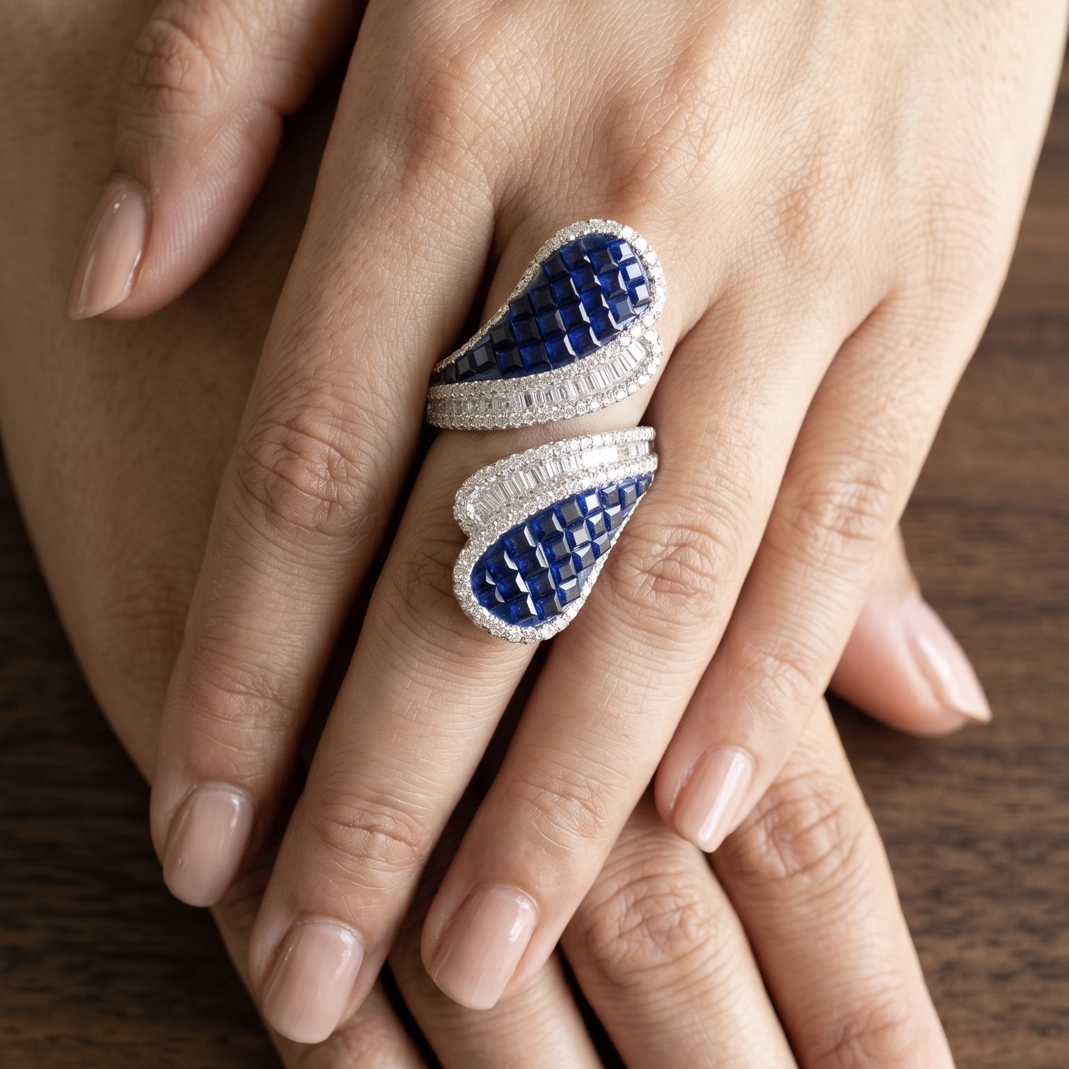 Kaira Contemporary Ring - 925 Sterling Silver - Indraja Fine Jewels - Mumbai